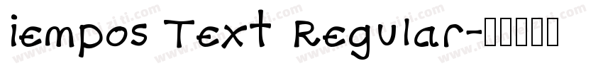 iempos Text Regular字体转换